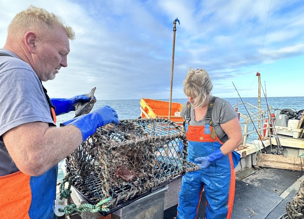 Ashley, Female Fishherman And Skipper Nigel